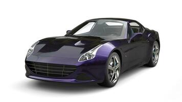 sorprendente metallico viola lusso gli sport auto - studio tiro foto