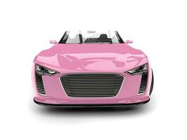 bella rosa moderno cabriolet gli sport auto -davanti Visualizza bellezza tiro foto