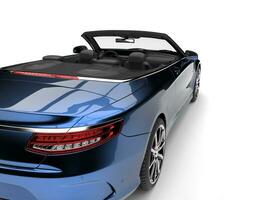 metallico blu moderno lusso convertibile auto - fanale posteriore tagliare tiro foto