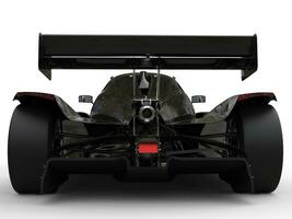 moderno brillante nero super gli sport gara auto - posteriore Visualizza avvicinamento tiro foto