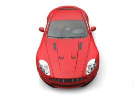 Opaco rosso moderno lusso gli sport auto - superiore giù Visualizza foto