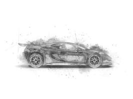 mano disegnato moderno concetto supercar foto