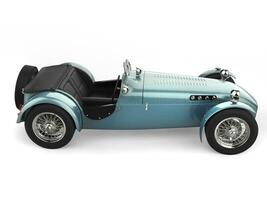 Vintage ▾ metallico cielo blu sport Aperto ruota da corsa auto - lato Visualizza foto