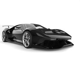 potente moderno brillante Jet nero lusso gli sport supercar foto