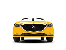 luminosa giallo mazda 6 2018 - 2021 modello - davanti Visualizza avvicinamento tiro - 3d illustrazione - isolato su bianca sfondo foto