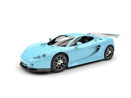 moderno lusso veloce super auto nel leggero bambino blu colore foto