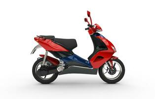 rosso scooter lato foto