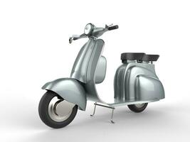 argento scooter parcheggiata foto