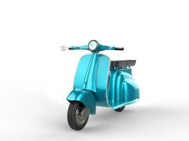 metallico leggero blu scooter - davanti Visualizza foto