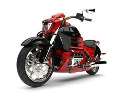 furioso rosso moderno mannaia motociclo - epico tiro foto