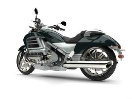 super argento moderno potente motociclo - lato Visualizza foto