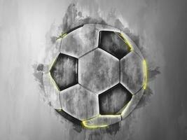 urbano calcio illustrazione con giallo punti salienti foto