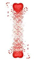 rosso cuori pixel esplosione foto