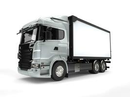 argento moderno pesante trasporto camion foto