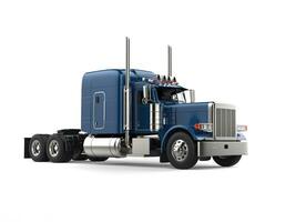 buio blu semi - trailer camion foto