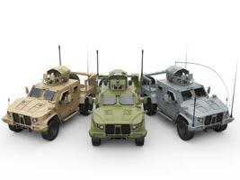 tre militare tutti terreno veicoli - deserto, giungla e urbano Camo colori - superiore Visualizza foto