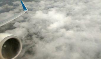 nuvole come essi siamo visto a partire dal aereo foto