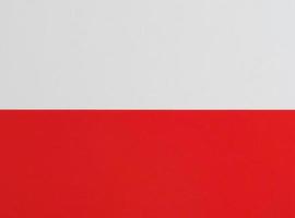 bandiera polacca della polonia foto