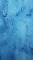 un' dettagliato avvicinamento di un' ipnotizzante blu ghiaccio struttura ai generato foto