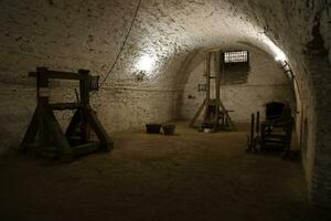 fiume, Ucraina - settembre 16, 2023 il Museo di torture su territorio di dubno antico castello foto