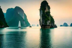 il migliore posti per visitare nel Vietnam. ai-generato foto