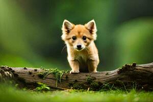 foto sfondo il foresta, cucciolo, il foresta, il foresta, il foresta, il foresta,. ai-generato