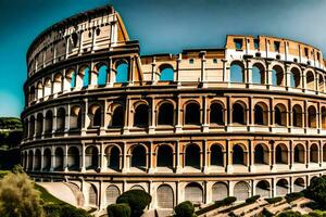 il colosseo nel Roma, Italia. ai-generato foto