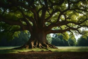 il maggiore albero nel il mondo. ai-generato foto