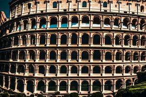 il colosseo nel Roma, Italia. ai-generato foto