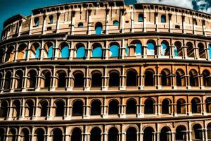 il colosseo nel Roma, Italia. ai-generato foto