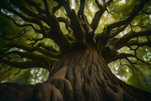 il radici di un' albero siamo mostrato nel Questo foto. ai-generato foto