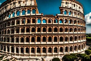 il colosseo nel Roma, Italia. ai-generato foto