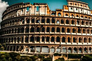 il colosseo nel Roma, Italia. ai-generato foto