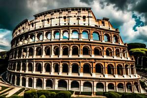 il colosseo nel Roma, Italia. ai-generato foto