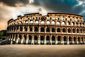 il colosseo nel Roma, Italia. ai-generato foto