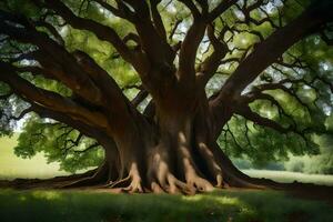 il gigante quercia albero di giacomo Wyatt. ai-generato foto