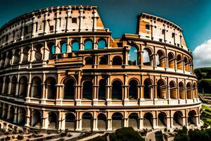 il colosseo nel Roma, Italia. ai-generato foto