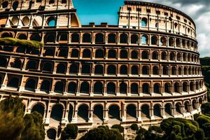 il colosseo nel Roma, Italia. ai-generato foto