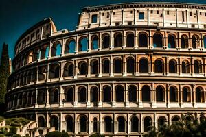 il colosseo nel Roma, Italia. ai-generato foto