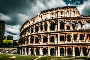 il colosseo nel Roma, Italia. ai-generato foto