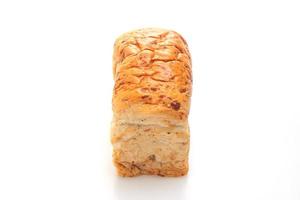 pagnotta di pane isolato su sfondo bianco foto