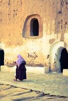 grotta Casa nel Matmata, Tunisia nel il sahara deserto foto