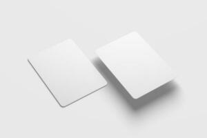 commercio carta confezione 3d interpretazione bianca vuoto modello foto