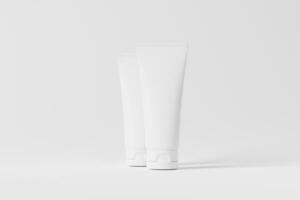 cosmetico tubo confezione 3d interpretazione bianca vuoto modello foto