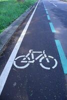 bicicletta sentiero su il strada foto