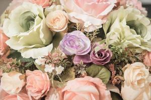 sfondo di bouquet di fiori - filtro effetto vintage