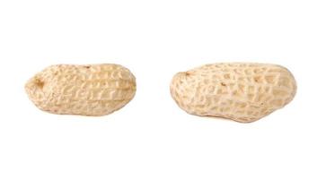 guscio di arachidi isolato su bianco foto