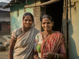 fotografia di donne chi sollevamento empower loro stessi ai generativo foto