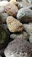 foto astratta con primo piano di oggetti di roccia