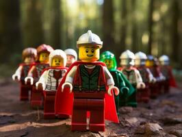 il epico ricerca di Lego avventurieri ai generativo foto